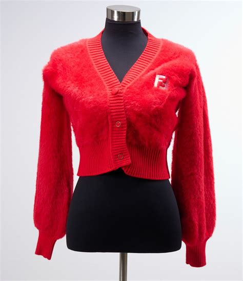 fendi red cardigan|fendi cardigan sale.